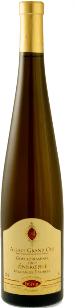 photo du vin Gewurztraminer Grand Cru Zinnkoepfle Vendanges Tardives