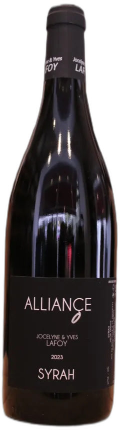 image du vin Vin de France Alliance Syrah 2023 Jocelyne et Yves Lafoy