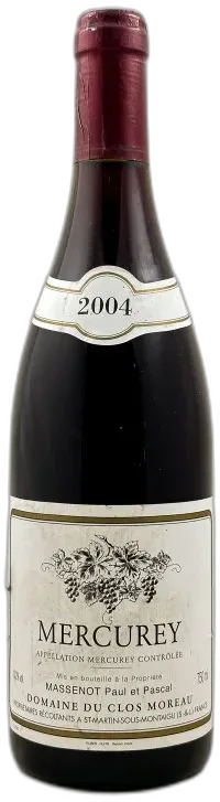 image du vin Massenot Mercurey 2004
