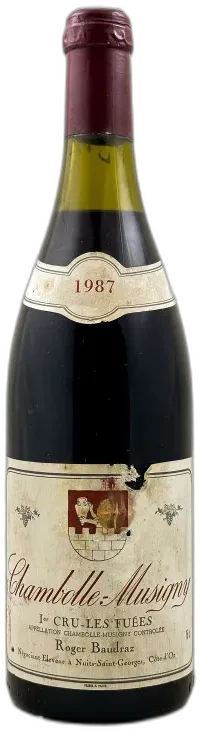 photo du vin Baudraz Chambolle Musigny 1er Cru 'les Fuées