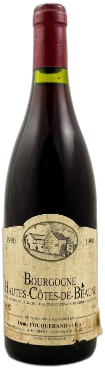 photos du vin Denis Fouquerand Bourgogne "Hautes Côtes de Beaune" 1990