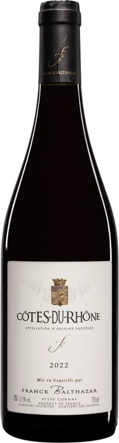 image du vin Domaine Franck Balthazar Côtes du Rhône Rouge 2022