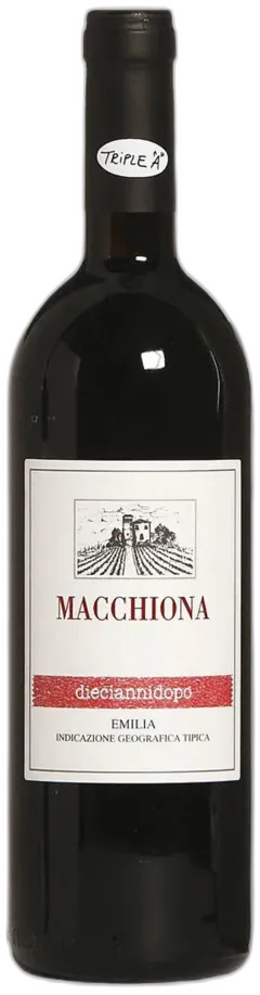 photo du vin Emilia Igt Macchiona Dieciannidopo la Stoppa 2002