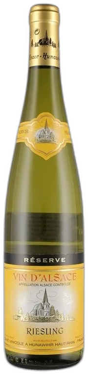 capture du vin Riesling Réserve 2022 Hunawihr Alsace Aoc