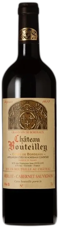 image du vin Bouteilley 2019 Cotes de Bordeaux Aoc