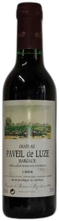 vue du vin Paveil de Luze 1994 Margaux Cru Bourgeois Aop