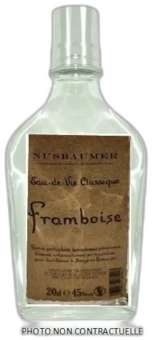 illustration du vin Framboise Flask Nusbaumer Eau de Vie Alsace