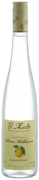 vue du vin Poire William Grande Réserve Miclo Eau de Vie