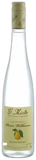 vue du vin Poire Williams Gde Réserve 35 Clmiclo Eau de Vie Alsace