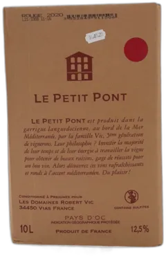 photos du vin Bib Petit Pont Rouge 10 Litres