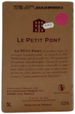 image du vin Bib Petit Pont Rosé 5 Litres