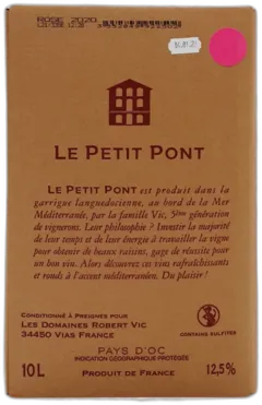 photo du vin Bib Petit Pont Rosé 10 Litres