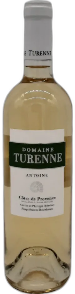 photo du vin Côtes de Provence Blanc Cuvée Antoine Domaine Turenne