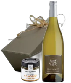 photos du vin Chardonnay et Saint-Jacques au Whisky Breton