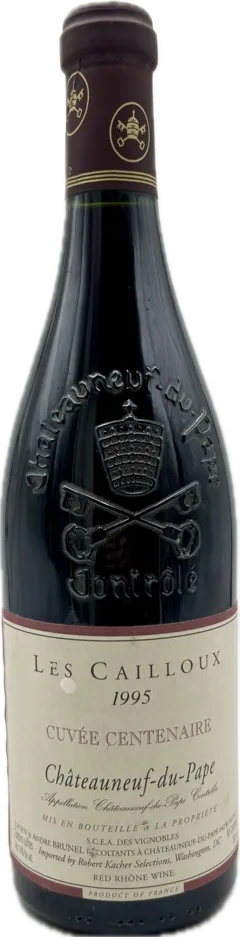 image du vin Domaine André Brunel les Cailloux Cuvée Centenaire 1995 Vin Rouge, Vallée du Rhône