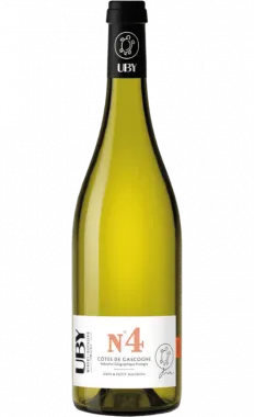 vue du vin Uby n°4 Vin Blanc Moelleux Igp Côtes de Gascogne