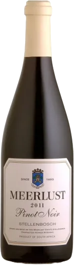 vue du vin Meerlust Pinot Noir, Stellenbosch 2020