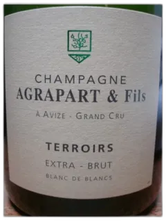 photo du vin Champagne Agrapart Extra Brut Blanc de Blancs Grand Cru Terroirs