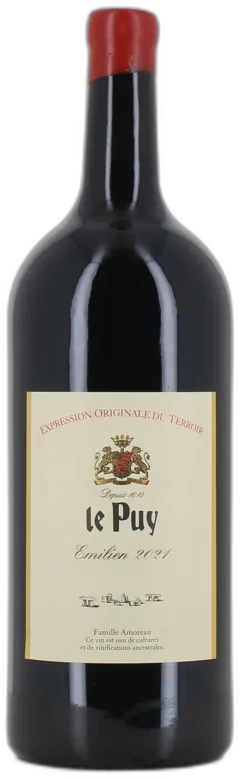 vue du vin Double-Magnum Vin Rouge le Puy Emilien Vdf 2021