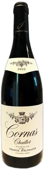 vue du vin Cornas Chaillots Domaine Balthazar