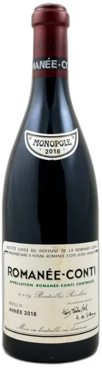 illustration du vin Romanée Conti 2018