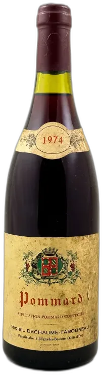 image du vin Dechaume Taboureau Pommard 1974