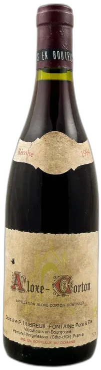 image du vin Dubreuil-Fontaine Aloxe Corton 1994