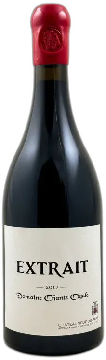 capture du vin Domaine Chante Cigale Châteauneuf du Pape "Extrait" 2017