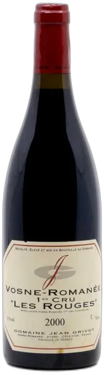 photo du vin Grivot Jean Vosne Romanée 1er Cru les Rouges