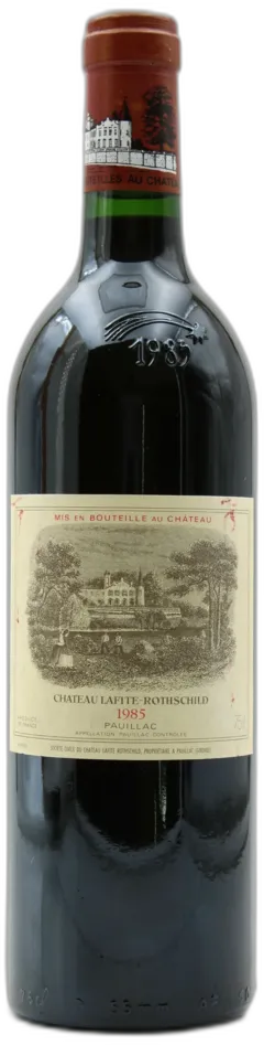 vue du vin Château Lafite Rothschild 1985