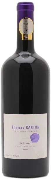 vue du vin Thomas Barton Médoc Réserve Privée