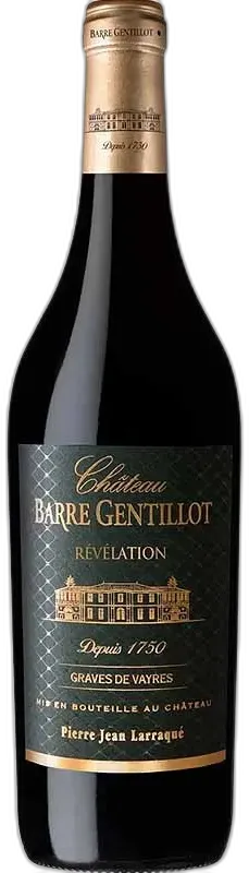 photo du vin Château Barre Gentillot Révélation Graves de Vayre Rouge