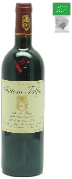 vue du vin Château Falfas Côtes de Bourg Chevalier de Falfas 2012