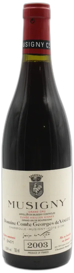 photo du vin Comte de Vogue Musigny Vieilles Vignes