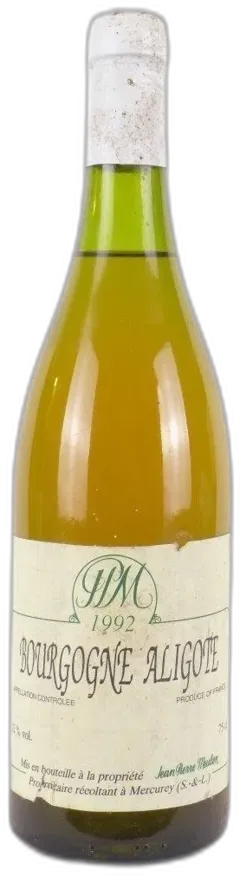 photo du vin 1992 Aligoté Jean-Pierre Meulien