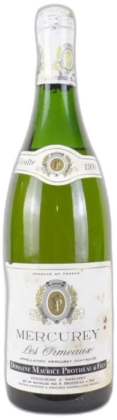 capture du vin Mercurey Les Ormeaux Blanc