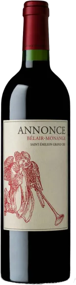 image du vin Annonce de Bélair Monange