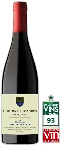 vue du vin Domaine Follin-Arbelet Corton Grand Cru Bressandes