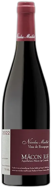 photo du vin Nicolas Maillet Mâcon Igé Rouge 2022