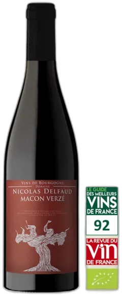 capture du vin Nicolas Delfaud Mâcon-Verzé Rouge 2023