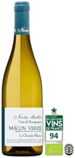photos du vin Nicolas Maillet Mâcon-Verzé le Chemin Blanc 2018