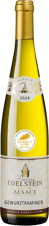 photo du vin Lucien Edelstein, 2024 a O.p Alsace Gewurztraminer Moelleux, Vin Blanc Moelleux