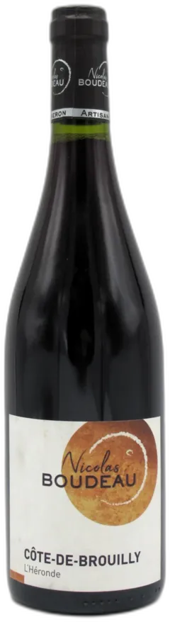 vue du vin Cote de Brouilly l’Héronde Domaine Nicolas Boudeau