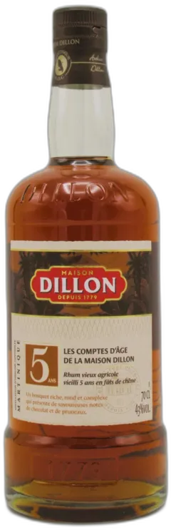 capture du vin Rhum Agricole Martinique Vieux Dillon 5 Ans