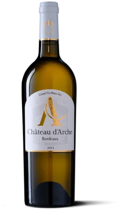 vue du vin Chateau d’Arche 2023 Bordeaux Vin Blanc Sec