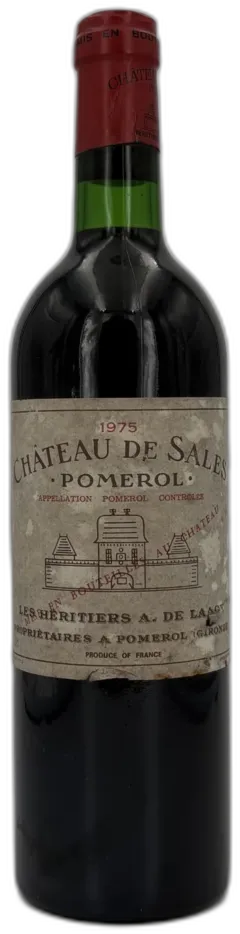 photo du vin Château de Sales 1975 Pomerol