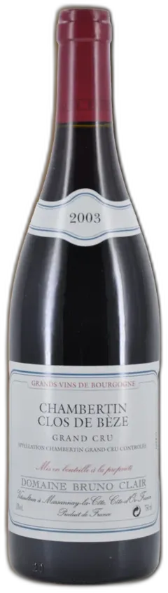 photo du vin Chambertin Clos de Bèze Grand Cru