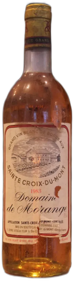 photo du vin Sainte Croix du Mont 1983 Domaine de Morange