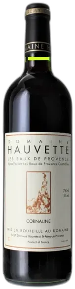 aperçu du vin Aoc les Baux de Provence Cornaline Rouge Domaine Hauvette 2020