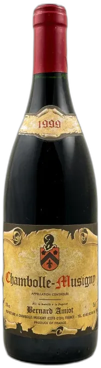 vue du vin Chambolle Musigny 1999